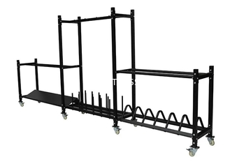 Le plat d'haltère du noir Q235 de support de banc de poids de gymnase a chargé Kettlebell