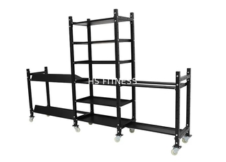 support de gymnase de tube de 100*50mm et medicine-ball de banc trois couches de pistolage électrostatique