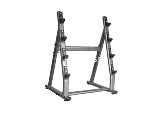 4 paires pèsent le support de Barbell de support de banc trois couches de pistolage électrostatique