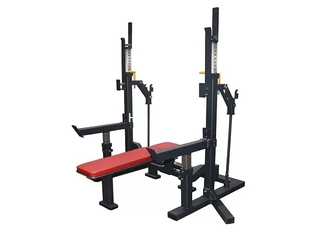 Support accroupi de pente de baisse de poids de banc de gymnase de presse réglable de formation
