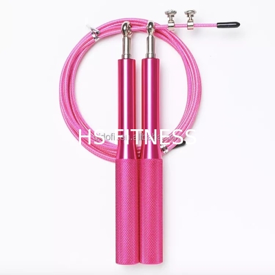 Logo Training Fintness Accessories Aluminum fait sur commande en gros sautent la corde de saut en plastique de corde