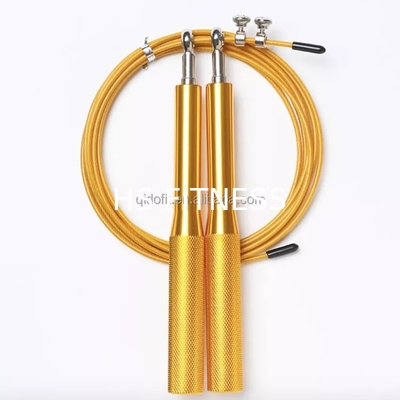 Logo Training Fintness Accessories Aluminum fait sur commande en gros sautent la corde de saut en plastique de corde