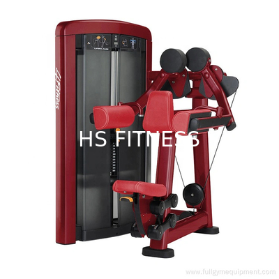 Équipement de gym de couleur rouge machine d'exercice de levage latéral