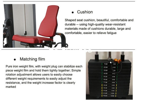 Équipement en acier de force de forme physique de la vie de Q235#, boucle de jambe encline de fonction multi et machine posée d'extension de jambe