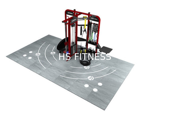 Message publicitaire de machine de Crossfit Rogue Gym Equipment Synergy Fitness avec des accessoires