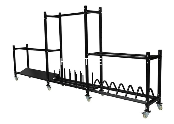 Le plat d'haltère du noir Q235 de support de banc de poids de gymnase a chargé Kettlebell