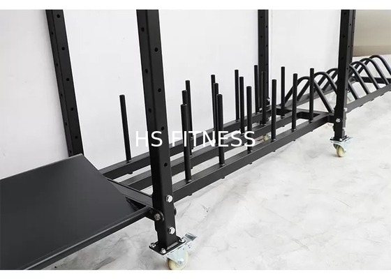 Le plat d'haltère du noir Q235 de support de banc de poids de gymnase a chargé Kettlebell