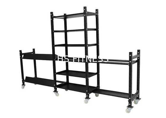 support de gymnase de tube de 100*50mm et medicine-ball de banc trois couches de pistolage électrostatique