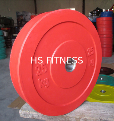 Plats de butoir olympiques de poids de gymnase d'accessoires multicolores de forme physique