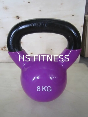 Entraîneur croisé Colorful Rubber Kettlebell pour le gymnase commercial