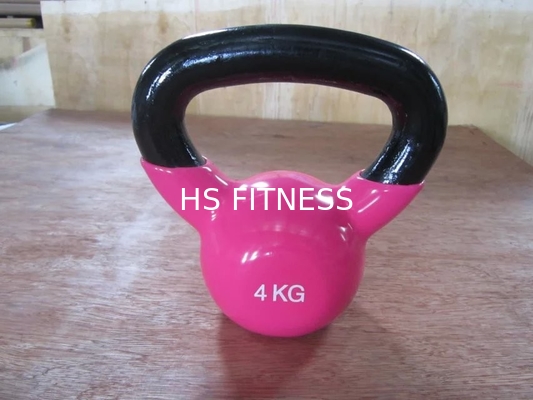 Entraîneur croisé Colorful Rubber Kettlebell pour le gymnase commercial