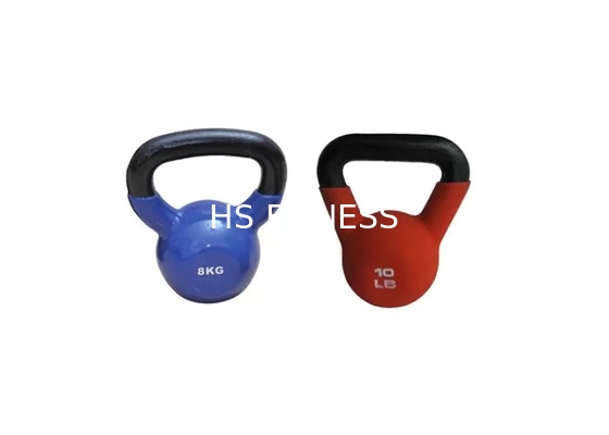 Entraîneur croisé Colorful Rubber Kettlebell pour le gymnase commercial