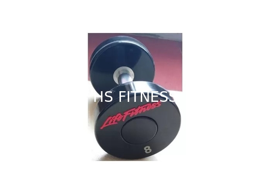 Ensemble noir d'haltère enduit par unité centrale de Crossfit d'accessoires de séance d'entraînement du gymnase 50KG