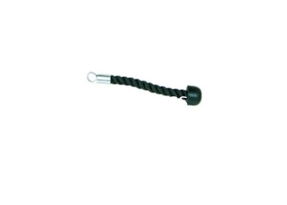 Cordes en nylon de séance d'entraînement d'avancement du film de triceps de gymnase d'accessoires noirs de séance d'entraînement
