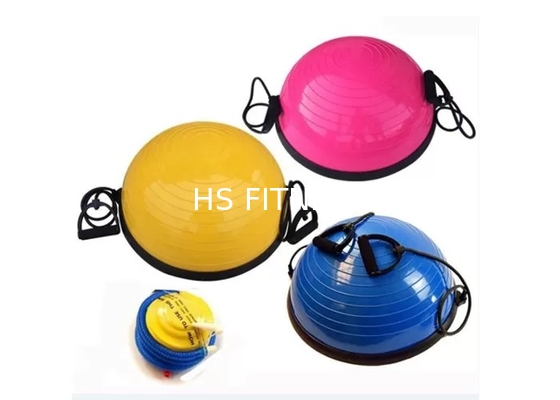 Boule de forme physique de yoga coloré de gymnastique d'accessoires de séance d'entraînement de gymnase de COC demi