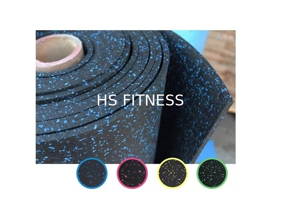 Plancher en caoutchouc de réduction du bruit amortissante d'accessoires de forme physique de gymnase d'OEM